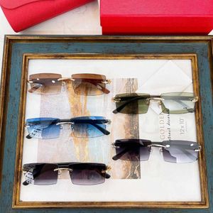 2023 luxury designer 23 New individual rimless lenses Sunglasses ins net red same style square sunglasses women CT0272S