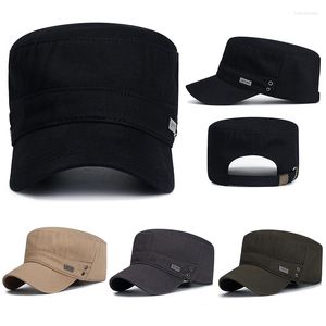 Visir Vintage Classic Military Caps Spring Autumn Baseball Cap Army Flat Hatts Outdoor Sports Cycling Gorras Washed Cotton Cadet Hat