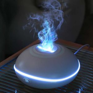 Humidifiers Aroma Diffuser Air 7 Color Led Essential Oil Fire Flame Lamp Humidifier Ultrasonic Mist Maker Fogger Aroma Fragrance Diffuser R230801