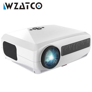 その他のエレクトロニクスWZATCO C3 4D Keystone LEDプロジェクター4K Android 10 0 Wifi 1920 1080p Proyector Home Theatre 3Dメディアビデオプレーヤーゲームビーマー230731