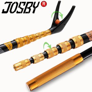 Fisketillbehör Josby Rod Holder Stream Hand Pesca Telescopic Carbon Fiber Folding Ultralight 1 7M 2 1M 2 4M utrustning 230801