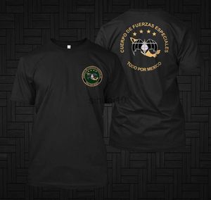 Camisetas Masculinas Mexico Fuerzas Especiales GAFES Special Force Army MilitaryMen T-Shirt Manga Curta Camisas Casuais De Algodão Com Gola O J230731