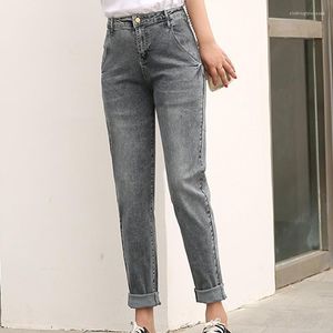 Kvinnors jeans tunna retro stil gamla varumärke casual dagliga byxor fyra säsong dropship kvinnor plus storlek l-8xl denim harem sexig