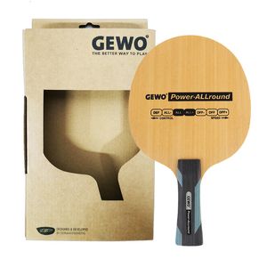 Masa Tenis Raquets Orijinal Gewo Power Allround Blade Raket 5 Kat Ahşap Ping Pong Yarasa Kürek 230801