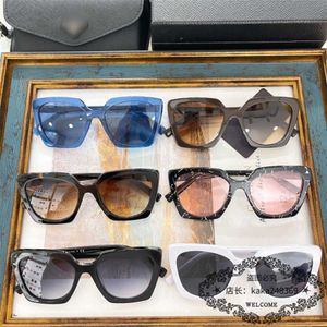 2023 New luxury designer Pjia 23 new women's net red same style personality plate face small sunglasses QPR 23ZS