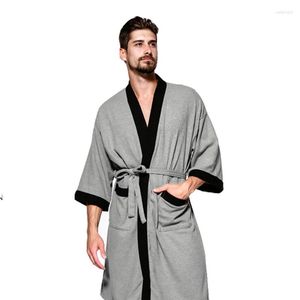 メンズスリープウェアプラスサイズの夏の春のメンバスローブ8xlバスト140cm 7xl 6xl slpwear pajama sarge