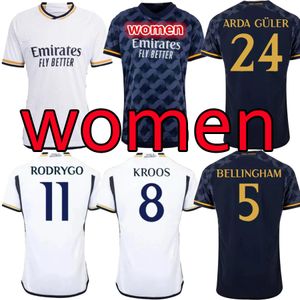 23 24 VINI JR BELLINGHAM soccer jerseys RODRYGO CAMAVINGA Real Madrids 2023 2024 Arda GuLer away fans camiseta women football shirt