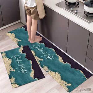 Dywany 1PC Modne proste skandynawe styl mata podłogowa kuchnia dywan domowy dywan długie drzwi mata nowoczesne dywany domowe R230801