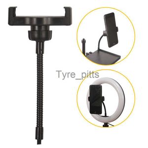 MP3/4 Docks Cradles Universal Phone Holder Clip 1/4 Screw For Live Mic Sound Card Bandy Round Lamp Tripé Stand For 6cm To 10cm Smartphone Devices x0731