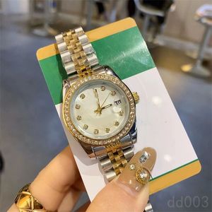 Herren tittar på AAA Luxury Orologio. Designer Watch 31 mm Diamond Bezel Classic Montre Homme Datejust Womens Watches White Blue Green SB040 C23