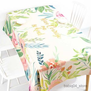 Bordduk Europeisk pastoral dukduk liten färskt bord täcker rektangulärt soffbord vattentät bordduk bröllop dekoration r230801