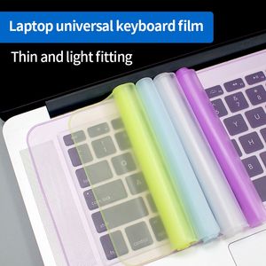 Universelle Laptop-Abdeckung, Tastatur-Haut, staubdicht, wasserdicht, weicher Silikon-Schutz, generisch für MacBook 12–14 Zoll und 15–17 Zoll