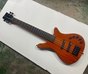 Fabrik-E-Bass mit 5 Saiten, Neck-Thru-Body, 20 Bünden, 2 Tonabnehmern, individuell anpassbar