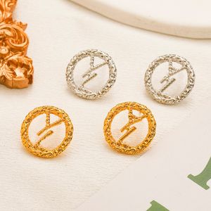 Charm top Charm Designer Waterproof Earrings Luxury Correct Letter Hoop Earring 18K Gold Plated 925 Sliver Charm Women Gift Jewelry Summ