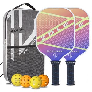 Racchette da tennis Pickleball Paddles Set di 2 Paddle in grafite 4 Pickle Balls Bag Ball Raquette Pic 230731