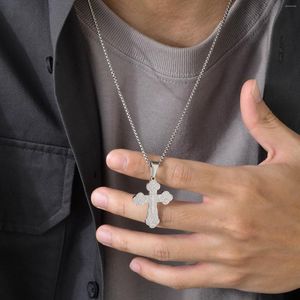 Anhänger Halsketten Orthodoxes Kruzifix Kreuz für Männer Schmuck Russischer östlicher Nikolaus Religiöse Gebetsgeschenke
