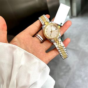 Modeuhr Retro Montre Femme Datejust Luxusuhr aus Edelstahl Datejust vergoldete Uhr Vintage berühmter Bling-Edelstahl SB040 C23