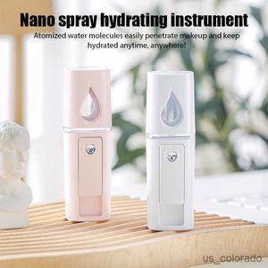 Umidificadores Mini Nano Névoa Pulverizador Cooler Facial Steamer Umidificador USB Recarregável Rosto Hidratante Nebulizador Beleza Cuidados com a Pele R230801