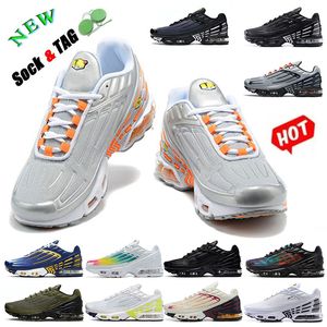 Tn Plus 3 Runing Sapatos Tn3 Tns Pluss Mens Designer Treinadores Obsidian Preto Cinza Laranja Gradiente Jogo Royal Médio Olive Reflexivo Triplo Branco Dhgate Sneakers Tenis