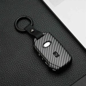 bon Fiber Case for Kia Sportage Ceed Sorento Cerato Forte Seltos Telluride Holder Car Key Cover Accessories272V