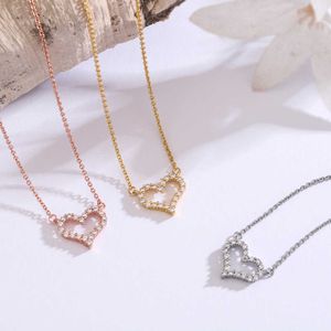 Tanness Designer Jewelry t Jia Di Jia Necklace Boutique Necklace Valentines Day Gift Love Pendant Heart Shaped Jewelry