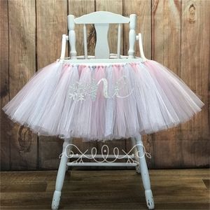 Banner Flags Baby Girl 1st Tutu-Pink High Chair Banner Garland Snow Princess Theme Party Snowflake Banner Pink Silver Winter Wonderland 230731