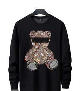 Erkek Hoodies Sweatshirts Street Giyim Rhinestones Hoodie Sweatshirt Matkap Anime Hoodies Erkekler Elmas Hoody Sakiller 230731