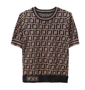 Towary luksusowe Wysokiej jakości luksusowy Medusa damski koszulka dzianiny swetry logo litera Jacquard Knit Długie krótko-ślisowe moda Kobiet Sweter 1370