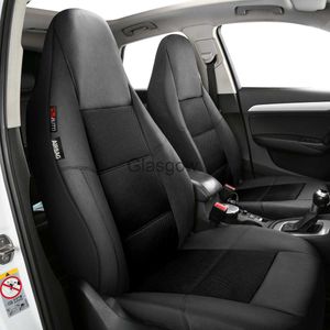 Car Seats High Quality PU Leather and Mesh High Back Car Seat Cover Full Set Integrated Bucket Seat Airbag Compatible x0801 x0802