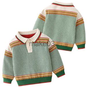 Cardigan 2022 flickor pullover höst småbarn pojkar stickad tröja baby pojkar mode outwear barn kläder barn flickor stickkläder jacka j230801