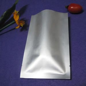 5*7 cm czyste srebrne aluminiowe folia otwarta top mylar paczka torba 200pcs/ działka pieczęć cieplną próżniową chleb herbatnika.