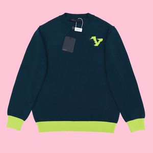 Sonbahar ve Kış Moda High Street Pamuk Sweater Sweatshirt Sweater Sweater Sweater Nefes Alabilir Erkekler ve Kadınlar 3D Baskılı Günlük Kısa Kollu Kazak Yeşil