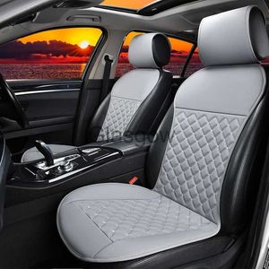 Bilstolar PU LÄDER UNIVERSAL BIL SEAT COVER DIAMOND Mönster Säte Kudde Fit för de flesta Auto Truck SUV Van Luxury Car Interiors för KIA X0801