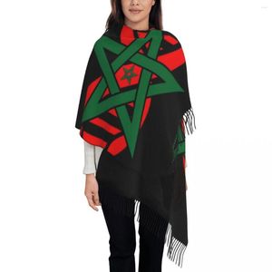Halsdukar anpassade tryck marockansk flagga sin i min DNA marocko halsduk kvinnor män vinter varm sjal wrap