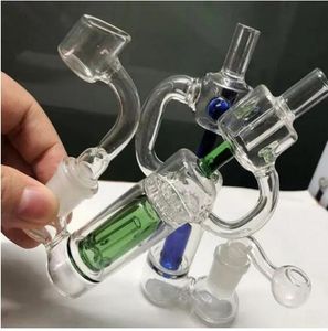 Percolator Bongs Dyme Water Rure Hoahs Glass Water Bong Rura palenia shisha mocne platformy Dab z miską 14 mm