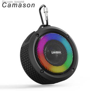 Przenośne głośniki Camason bezprzewodowe głośnik Bluetooth subwoofer na zewnątrz przenośne wodoodporne głośnik stereo Jakość głośnika stereo z mikrofonem Z230801