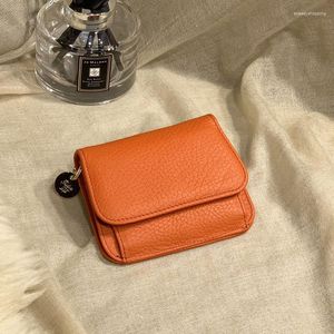 محافظ WR WIN'S Women's Vintage Clutch Mini Wallet Card Card Case Short 2023 Simple Coin Prestor Storage