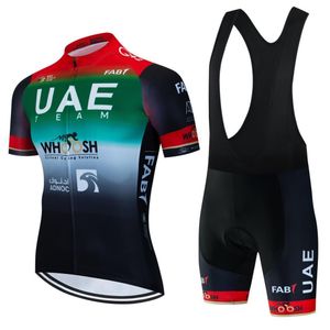 Bisiklet Jersey Setler Profesyonel Gömlek BAE MAN MTB Şort Yaz Giyim Erkekler Maillot Tricuta Giysileri Spor Seti Pantolon Jel Bib 230801