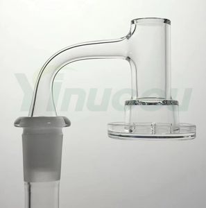 DHL Yinuoou Smoking Full Weld Quartz Charmer Banger 18mmOD Bordo smussato Terp Slurper Smoke Nails Per Dab Rigs Heady Glass Water Bong