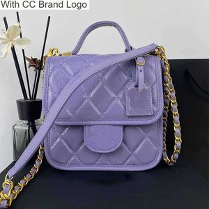 CC Torby na ramię The Tote Torby Designer Torby na ramię Kobiet fioletowa łańcuch torby na torba skórzana torebki posłańcy Crossbody Purse Miękki luksusowy wieczór mini zakupy