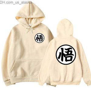 Herrtröjor tröjor nyaste japansk anime hoodie cosplay saiyan son harjuku goku ficka huvtröjor hoodies män/kvinnor 296