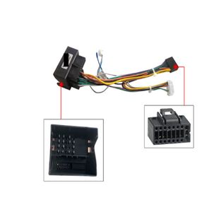 Car audio harness, cable adapter with Canbus box, 16 pin, Android, suitable for Fo-rd Mon-deo 07-10/Focus 07-11/C-Max 07-10