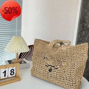 23SS Designer-Strandtasche, Luxus-Tragetasche, gehäkelt, klassische Einkaufshandtaschen, Damen-Palin mit Buchstaben, Handtasche mit großer Kapazität, Damenbeutel