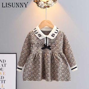 Cardigan 2023 Autumn Winter Girl Sweater Dress Princess Kids Baby Sweater Cloth Pullover sweet lebtresrs bow jumper 15y j230801