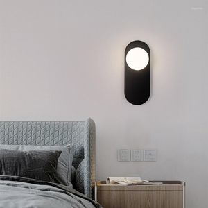 Lampade da parete Nordic LED Illuminazione per interni Camera da letto Luci da comodino Soggiorno Sfondo Lampada Corridoio Corridoio Decorazione Luce