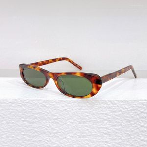 Sonnenbrille Hohe Qualität SL557 Acetat Frauen Quadratisch Kleine Rechteck Retro Vintage Farbige Sonnenbrille Ästhetisch Trendy