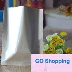 Basit 5*7cm Saf Gümüş Alüminyum Folyo Açık Üst Mylar Paket Çantası 200pcs/ Lot Isı Contası Vakum Ekmek Bisküvi Nem Kanıtı Depolama Çantası