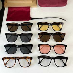2023 Nuovo designer di lusso G family's new square large frame fashion ins celebrity sunglasses for men and women GG1001