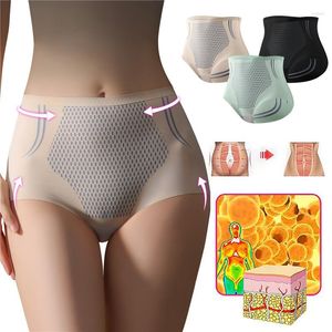 Kvinnors Shapers 2023 Ice Silkformande trosor Jonfiber Reparation Shapewear Kvinnor Hög midja Body Shaper Border Mage Control Sculpt Shorts