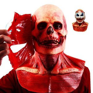 Party Masks Michael Myers Halloween Ghost Face Mask Realistic LaTex Mask Bald Ghost Scary Mask Moving Mouth Horror Scream Mask Props HKD230801